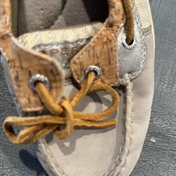 Sperry Top-sider Angelfish Boat Shoes Cork and Gray Size 9.5 - Picture 3 of 7